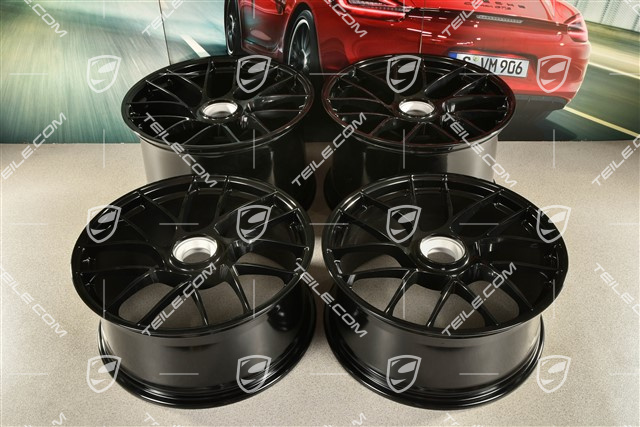 20" komplet felg Turbo Sport III, centralne mocowanie, 9J x 20 ET51 + 12J x 20 ET63, czarny wysoki