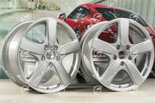 19" Felgensatz Cayenne Sport Classic II, 8,5J x 19 ET59, GT-Silber-Metallic