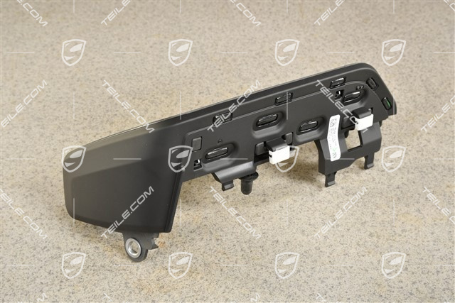 Dekor / Listwa ozdobna konsoli / deski rozdzielczej, ciemnoszara, strona kierowcy