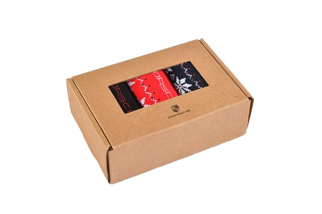 Set of 3 pairs of socks – Christmas dark blue/red 36-38