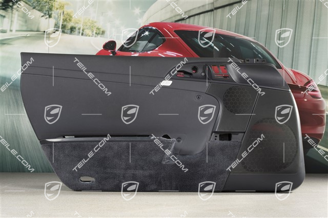 Tapicerka drzwi, Cabrio, ASK sound system, skóropodobna, Sea blue, L