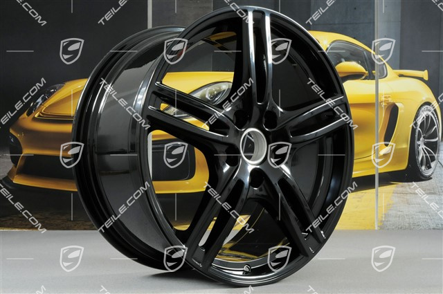 20-inch wheel rim Panamera Turbo, 9,5J x 20 ET71, black high gloss