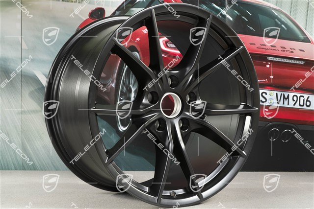 20" Felga Carrera S (IV), 11J x 20 ET56, do 991.2 C4/C4S / do zimowych oponon, czarny satynowy mat