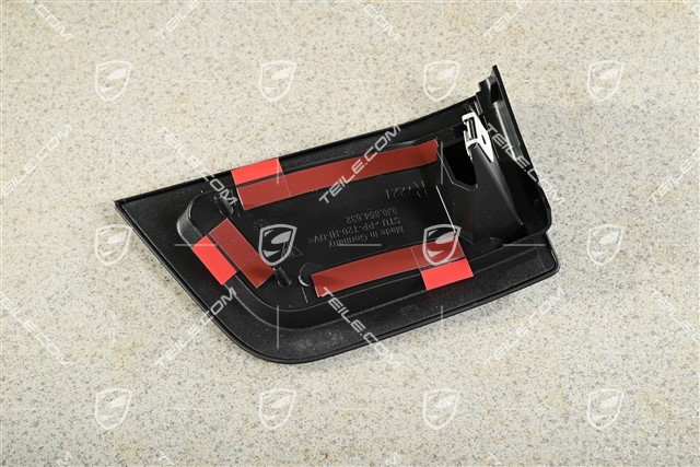 Nakładka osłony progu, przednia, czarny mat / satyna, R