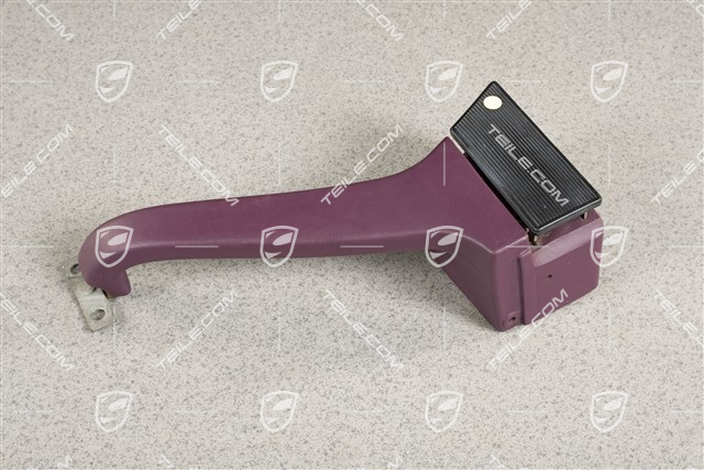 Uchwyt zamykania drzwi, skóropodobny, Magenta, L