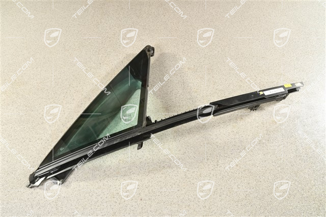 Szyba boczna drzwi przednich, trójkąt, Zielona szyba atermiczna, R