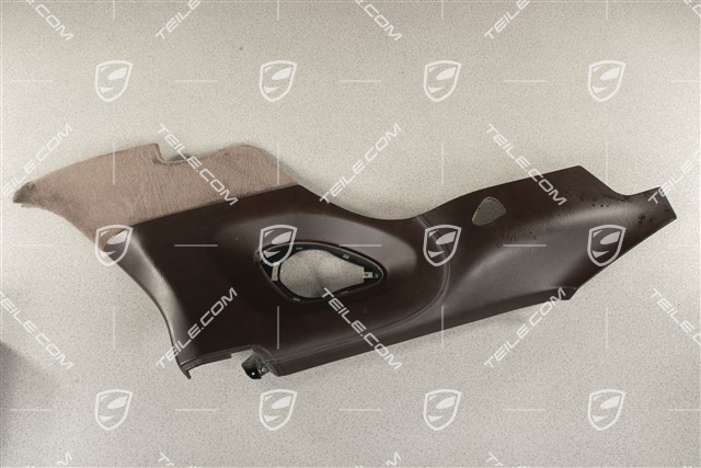 Tapicerka tylnej ściany bocznej, skóra, Cocoa, L