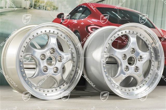 18" Felgen Satz, Turbo 3.6, 10J x 18 ET61 + 8J x 18 ET52, Speedline, poliert