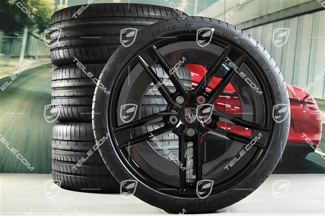 21-inch Exclusive Design summer wheel set, rims 9,5J x 21 ET60 + 11,5J x 21 ET66 + Goodyear Eagle F1 Asymmetric 3 summer tyres 265/35 R21 + 305/30 R21, with Carbon aeroblades