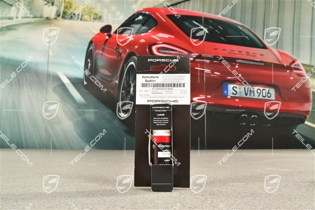 Paint touch-up applicator base coat, Carmine red