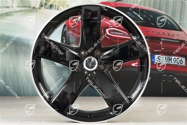 19"-inch alloy wheel Macan SportClassic, 8,5J x 19 ET21 + 9J x 19 ET21, black high gloss