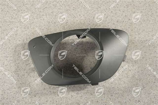 Cover, fog headlamp, Black Mat, L