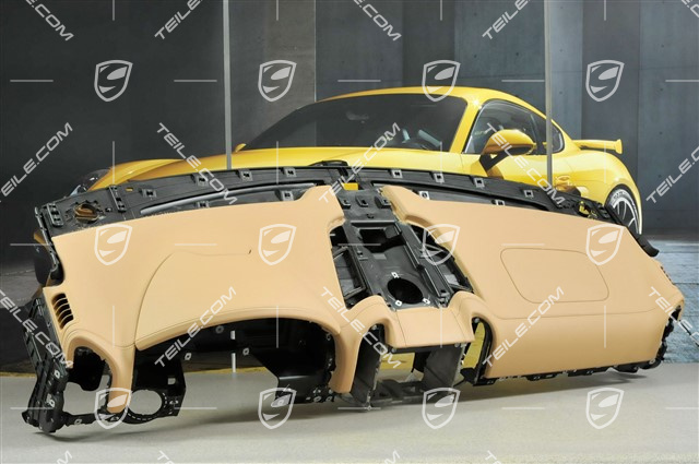 Schalttafelverkleidung, Leder, luxorbeige