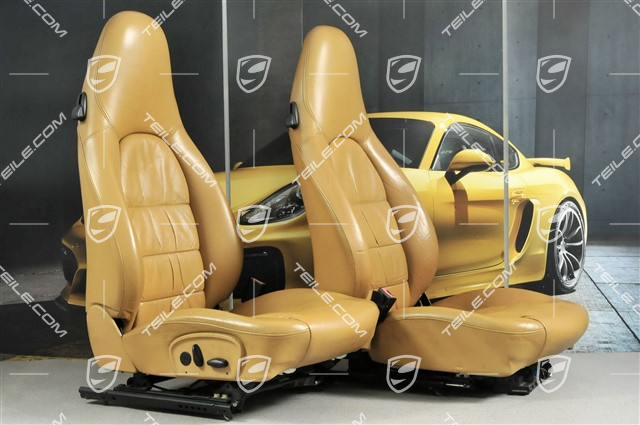 Seats, el adjustable, leather, Savanna, Draped, set (L+R)