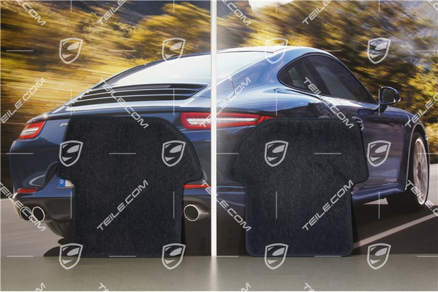 Dywaniki, komplet, cabrio/Targa z systemem BOSE, granatowe Seeblau