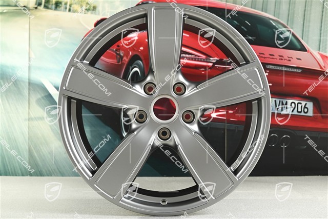 20-inch wheel rim Carrera Sport, 8,5J x 20 ET57, platinum satin matt