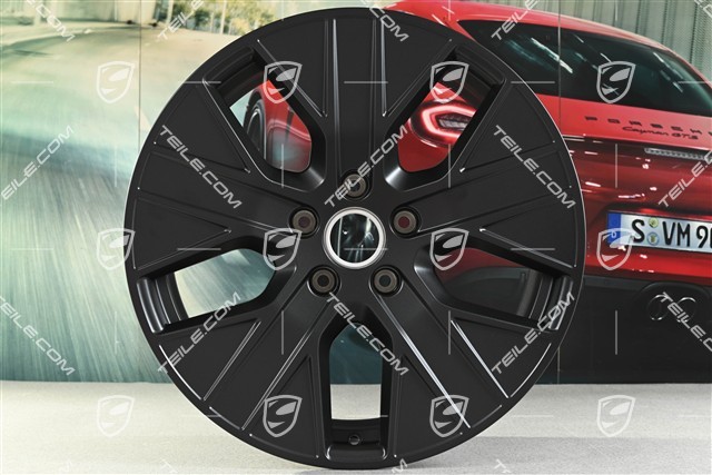 20" Felgensatz Turbo Aero, 9J x 20 ET54 + 11J x 20 ET60, in Schwarz Seidenmatt