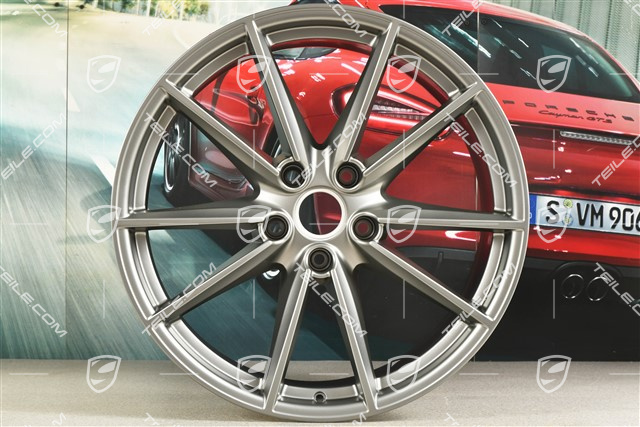 21-inch wheel rim Carrera S, 11,5J x 21 ET67, platinum satin matt