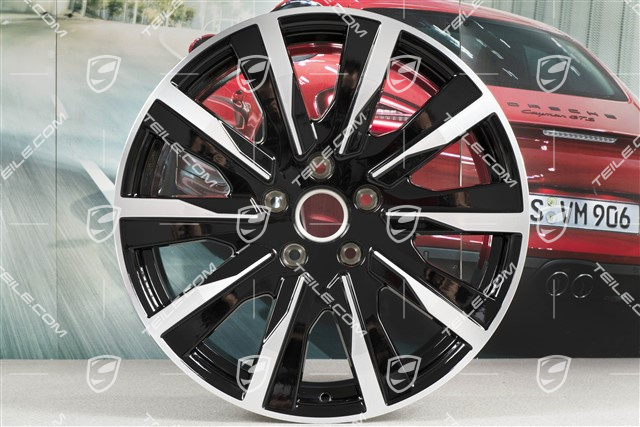 20" wheel rim Taycan Tequipment Design, 9J x 20 ET54, black high gloss