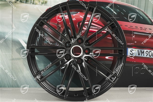 22" Felge Turbo IV, 11,5J x 22 ET52, in Schwarz Seidenmatt