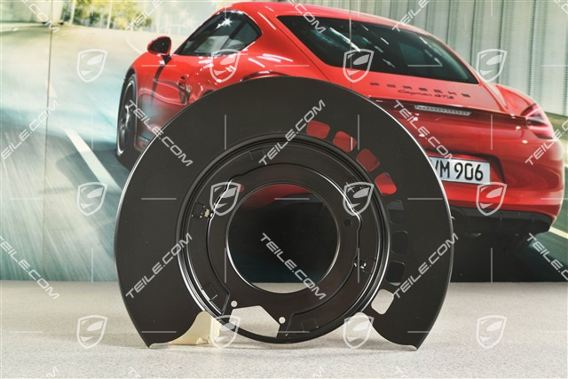 Bremstraegerblech, Schutzblech, HA, Turbo / Turbo S, L