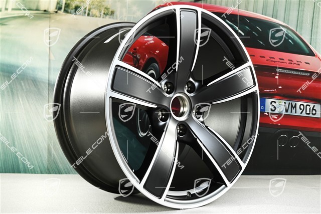 20-inch wheel rim Carrera Sport, 10,5J x 20 ET47, black satin matt