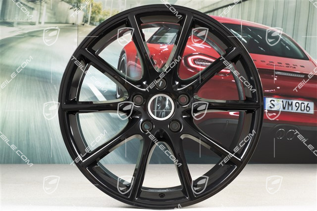 20" Felge Cayenne Design, 9J x 20 ET50,  schwarz hochglanz