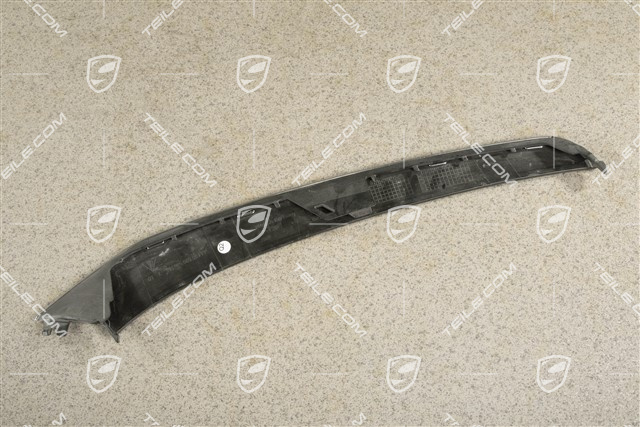 Anniversary edition 50 years 911, Disc / trim upper for front bumper retaining frame, Black, L