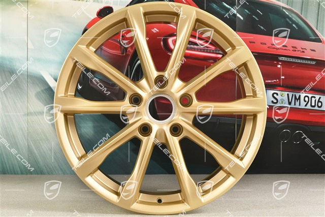 19" Felga Boxster S, 8J x 19 ET57, aurum satynowy półmat