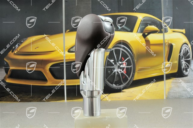 Dźwignia / gałka zmiany biegów, PDK, bordowa/czarny mat (Marsala Red/Matt Black)