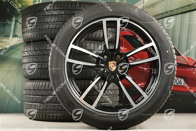 20-inch Cayenne Sport summer wheel set, rims 9J x 20 ET50 + 10,5J x 20 ET64 + NEW  summer tyres 275/45 R20 (110)Y XL + 305/40 R20 (112)Y XL, with TPMS