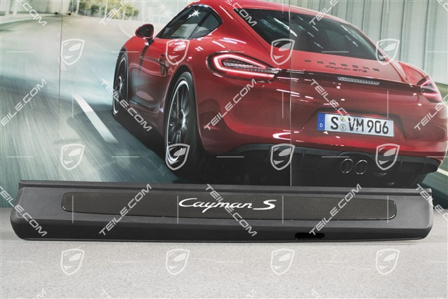 Listwy ozdobne progów wewnętrznych, podświetlane, Carbon, "Cayman S", zestaw, L+R