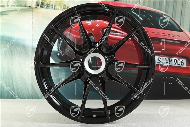19" GT3RS II 4.0 / GT2RS Felgensatz, schwarz, vorne 9J x 19 ET47 + hinten 12J x 19 ET48