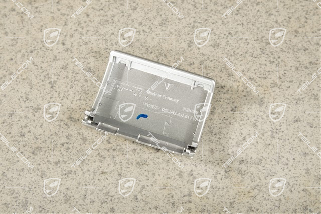 Dekor / listwa ozdobna kokpitu uchwytu na kubki, LHD, Galvano silver, L