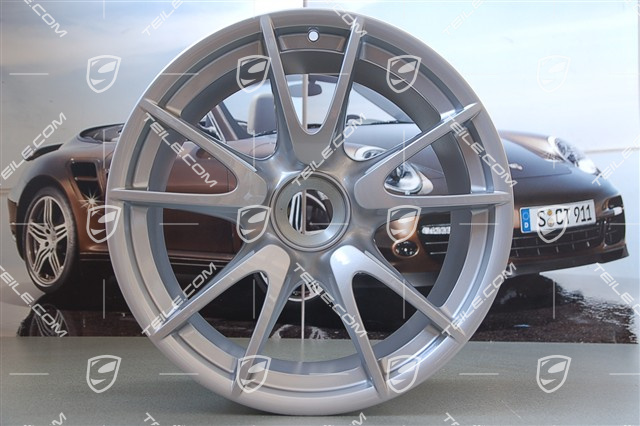 19-inch GT3 RS wheel, central locking, 12J x 19 ET48, silver 19-inch GT3 RS wheel, central locking, 12J x 19 ET48, silver