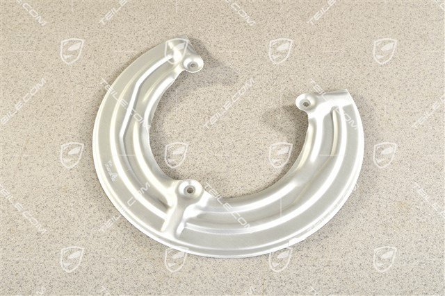 Rear axle disc brake protective plate, L=R