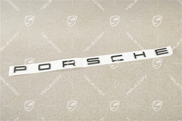 "PORSCHE" logo, Matt black