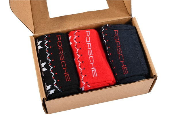 3er-Set Socken – Weihnachten,  dunkelblau/rot