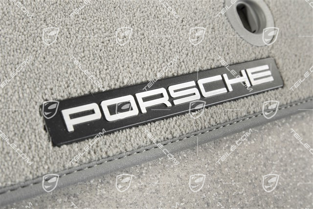 Fußmatten / Fussmattensatz, Velours, RHD / UK-Version, Stahlgrau