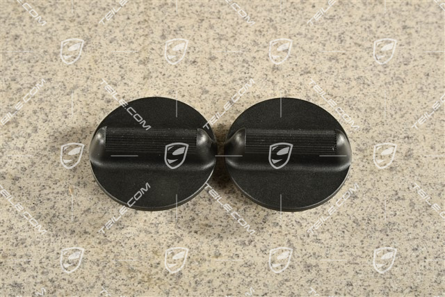 Pokrętło przełącznika sterowania tylnym spoilerem, Czarna satyna