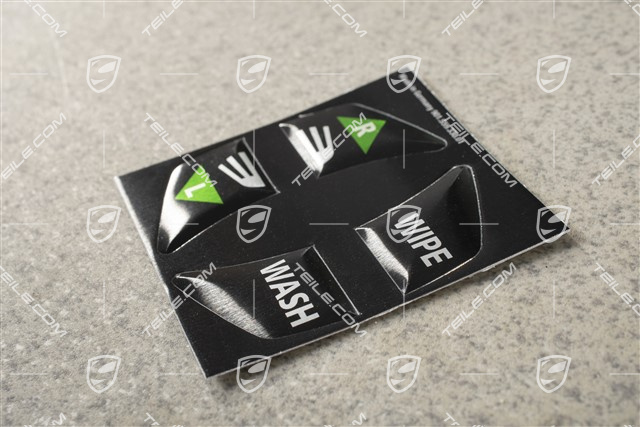 Schriftzug, Symbolkappe für Licht und Scheibenwaschanlage