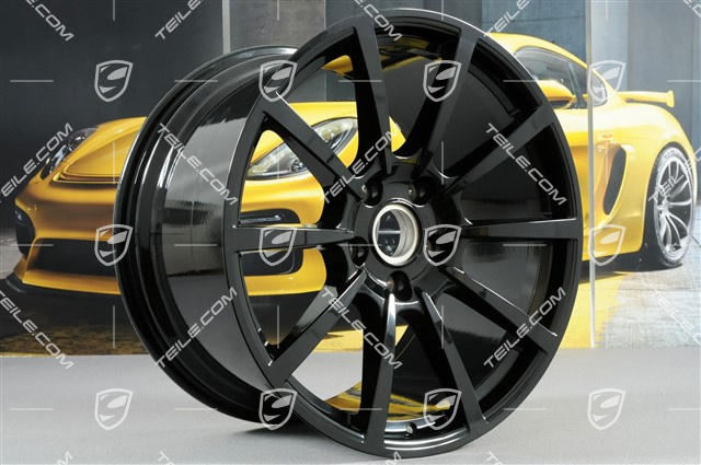 20-inch Carrera Classic (II) whee rim set, 8,5 J x 20 ET49 + 11,5 J x 20 ET56, in black