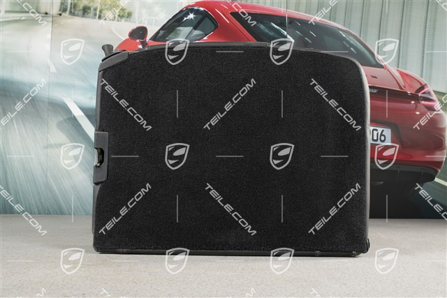 Oparcie tylnego siedzenia, skóra, czarne, Cabrio, L