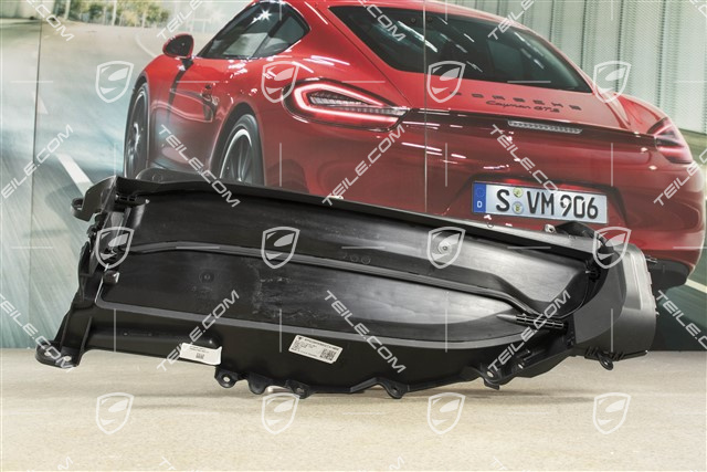 Kratka zderzaka przedniego, wentylacyjna z żaluzjami, czarny mat, L