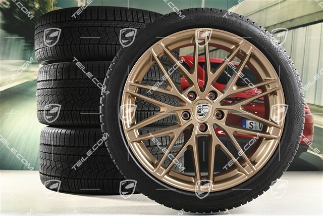 22" koła zimowe RS Spyder Design, felgi 9J x 22 ET29 + 11J x 22 ET47 + opony zimowe Continental 255/40 R22 + 295/35 R22, neodyme