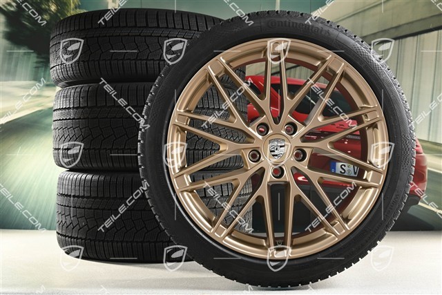 22" koła zimowe RS Spyder Design, felgi 9J x 22 ET29 + 11J x 22 ET47 + NOWE opony zimowe Continental 255/40 R22 + 295/35 R22, neodyme