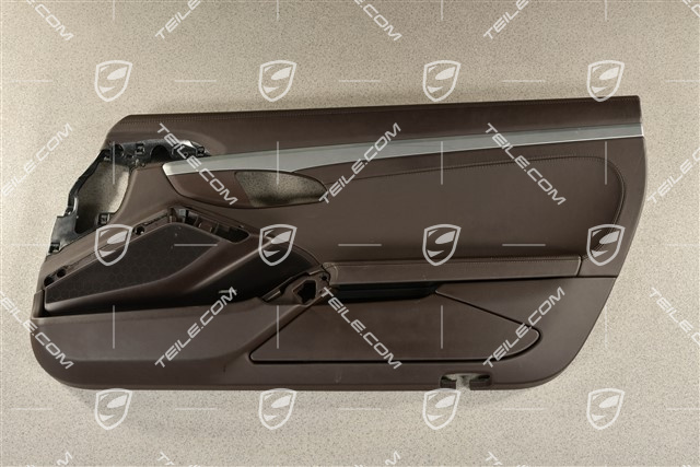 Türverkleidung mit Zierleiste galvanisiert, Leder Espresso, Bose, R