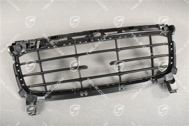 GTS Front bumper Grille centre, with ACC, Satin black