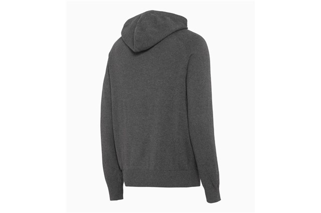 60Y 911 Knitted pullover with hood, grey, 60 Years of Porsche 911, unisex, L
