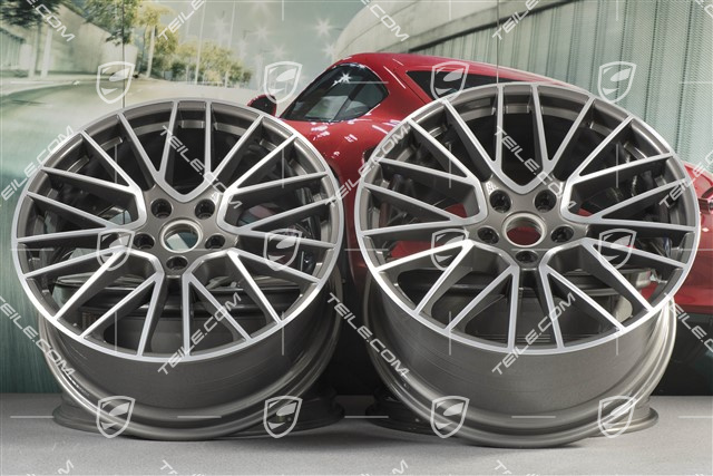 21" Komplet felg Cayenne RS Spyder, 11J x 21 ET49 + 9,5J x 21 ET46, do Cayenne Coupe